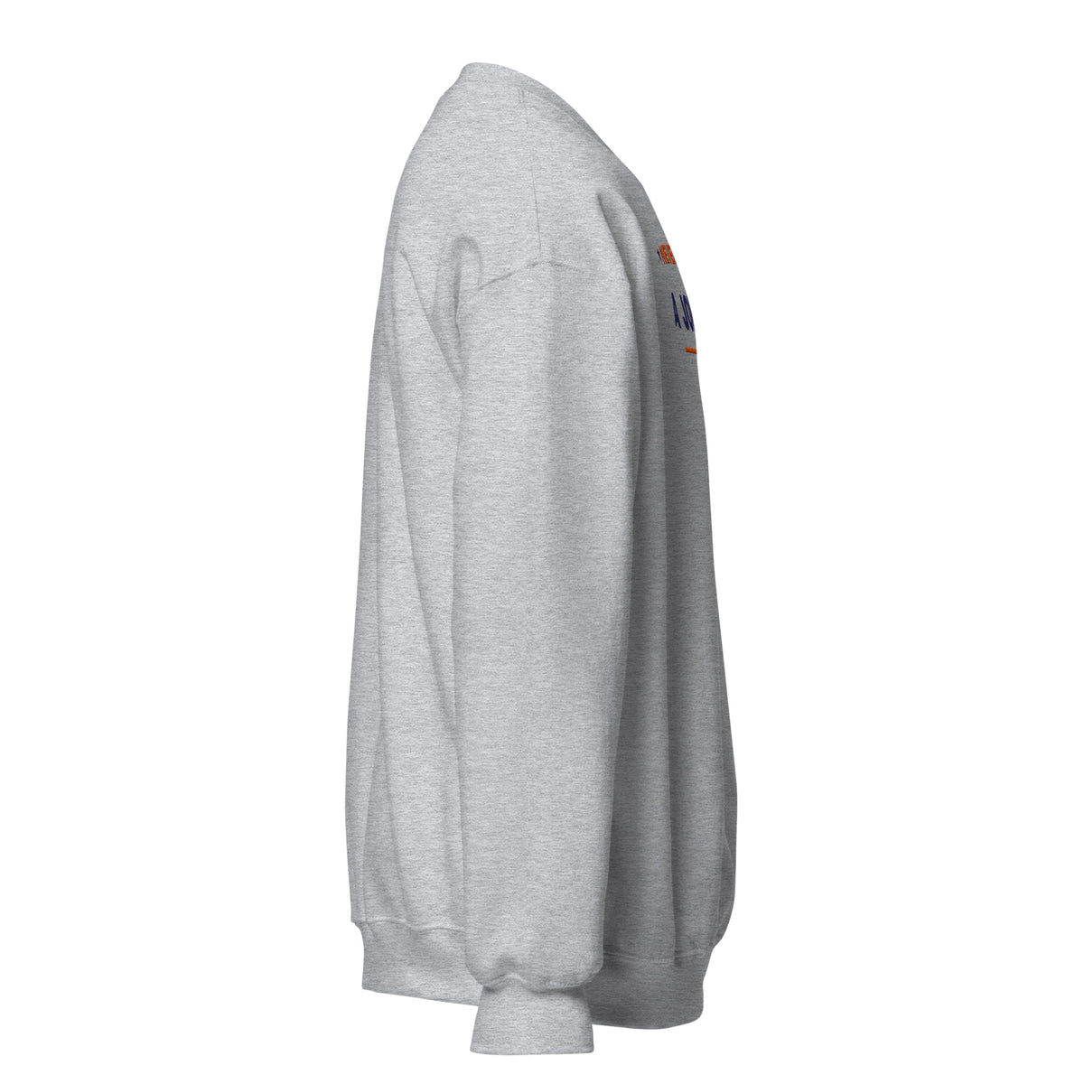 Never Pass a Joker embroidered mahjong sweatshirt in Sport Grey, right view