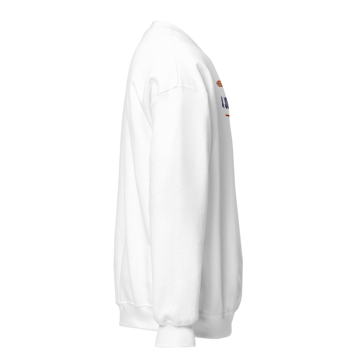 Never Pass a Joker embroidered mahjong sweatshirt in White, right view