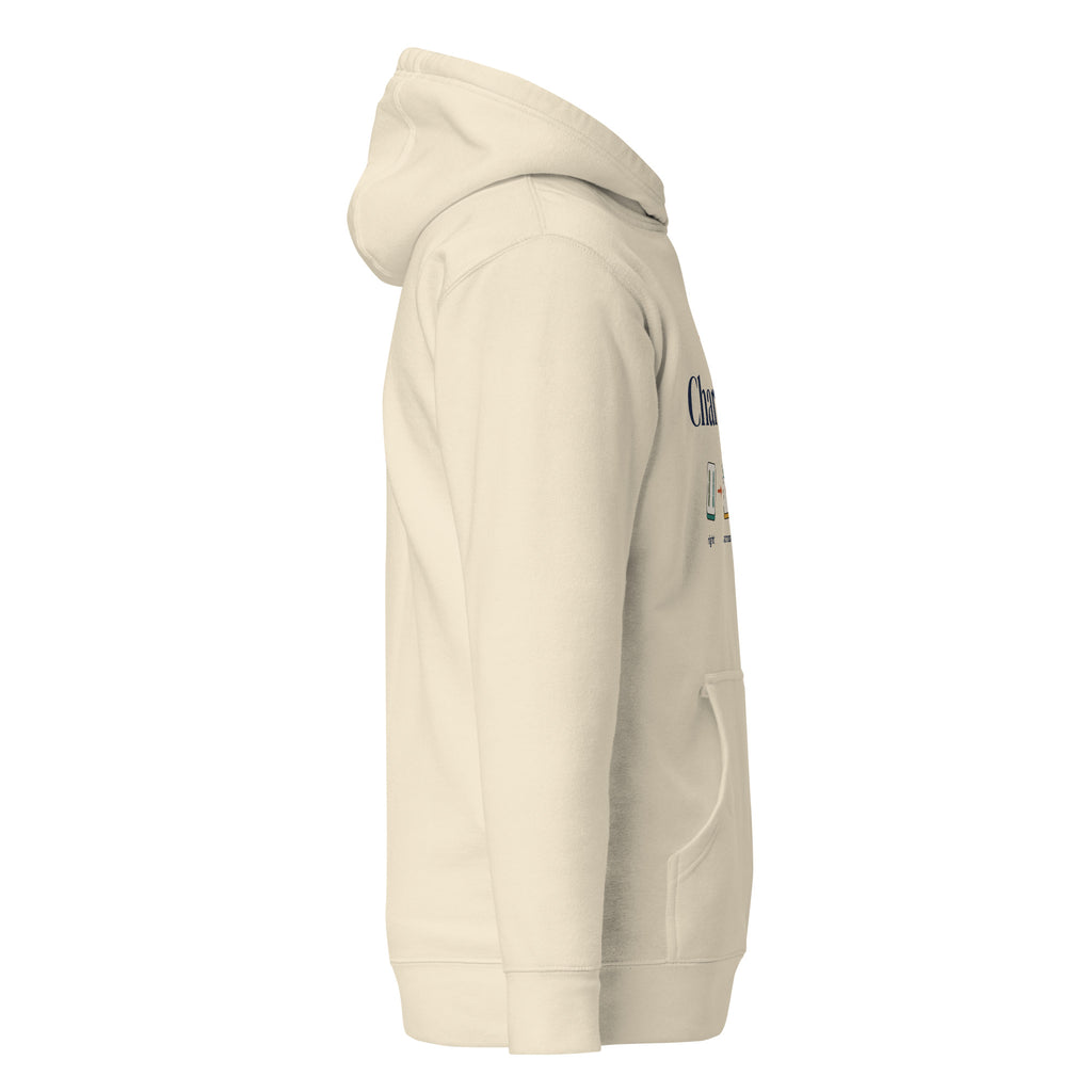 Here for the Charleston mahjong hoodie in Bone, right view
