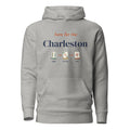 Here for the Charleston mahjong hoodie in Carbon Grey, front view