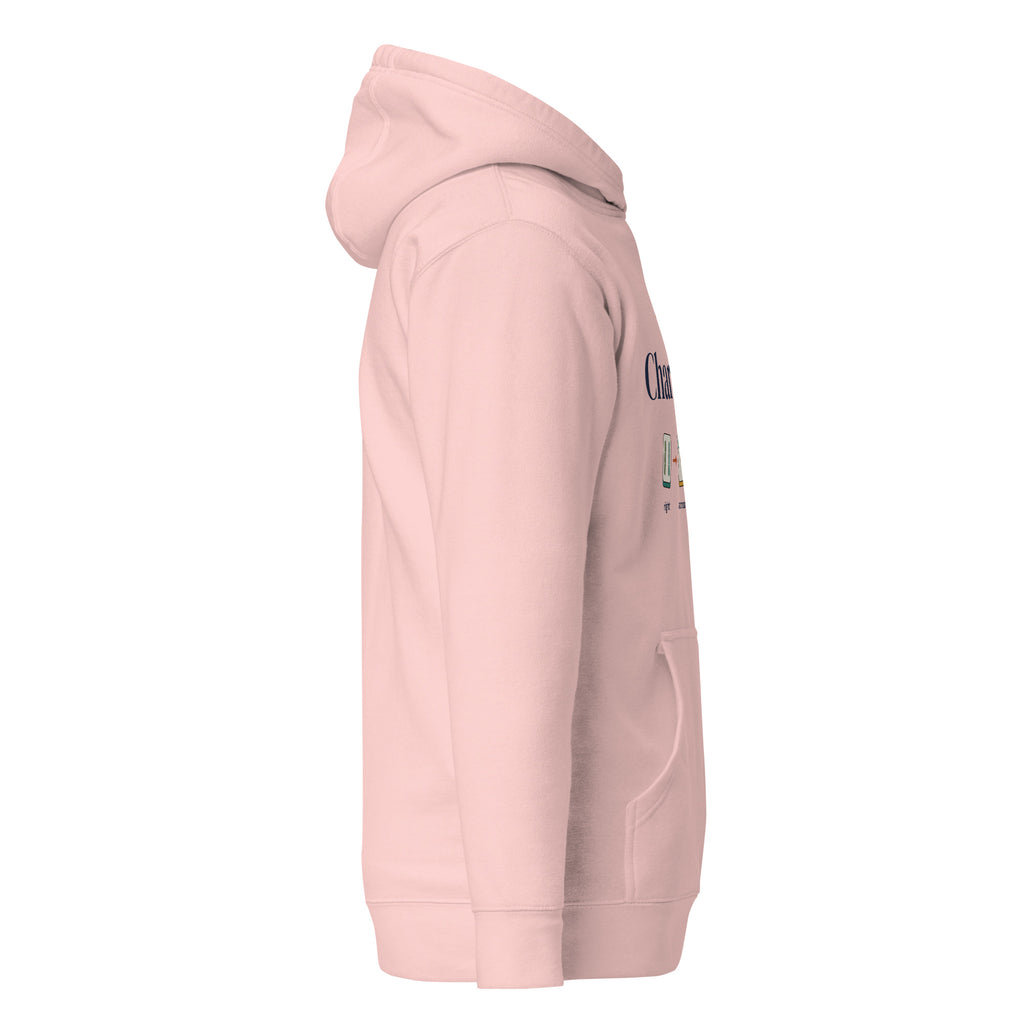 Here for the Charleston mahjong hoodie in Light Pink, right view
