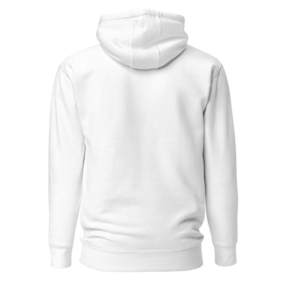 Here for the Charleston mahjong hoodie in White, back view